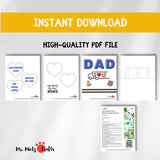Pop-Up Card for Dad – Printable Truck Driver Gift for Father’s Day or Birthday