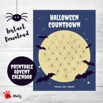 How many days until Halloween? Let the kids countdown the days with this printable Halloween calendar!