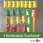 This printable Christmas paper garland is so fun ​to make and this is surprisingly simple!