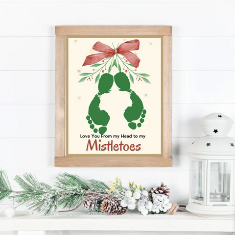 If you’re looking for a personalized Christmas gift your kids can make, try these footprint craft! This Christmas Footprint Craft is the perfect gift to send home to the parents for the holidays.