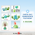 Celebrate Earth Day with the Earth Day Kid's Handprint Art, Printable Earth Day Activity for Daycare and School. This Earth Day handprint set includes: I Can Change the World with My Own Two Hands, Happy Earth Day, Make Everyday Earth Day etc