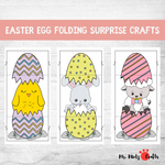 If you are looking for a quick no prep Easter project for your home or your classroom this Surprise Easter Egg Cards Craft is just the craft!