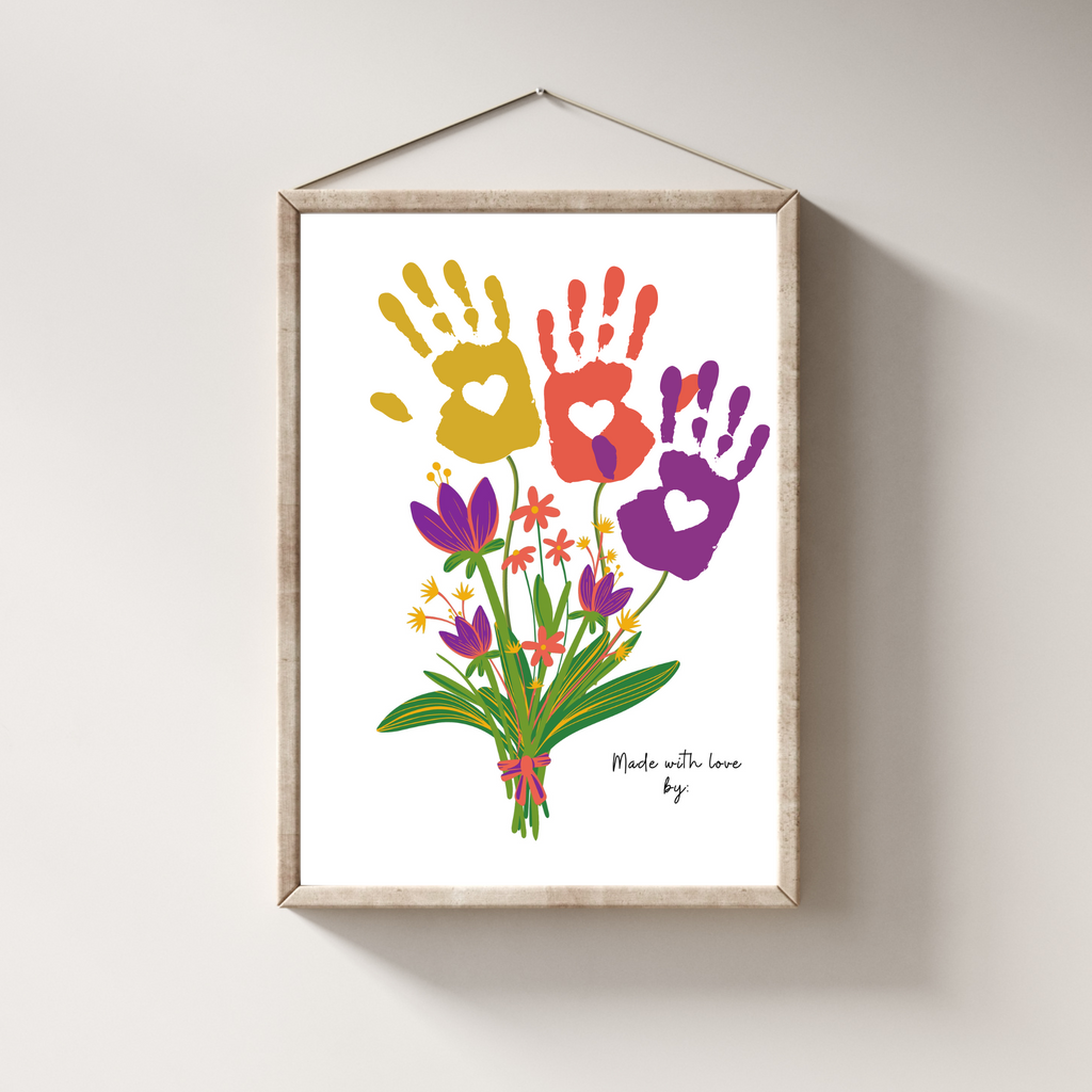 Mother's Day Handprint Art Gift from Kids