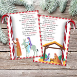 Legend of the Candy Cane - printable cards with poem that you can give away as gifts. They are also perfect for witnessing at Christmas time! They also make great party favors!