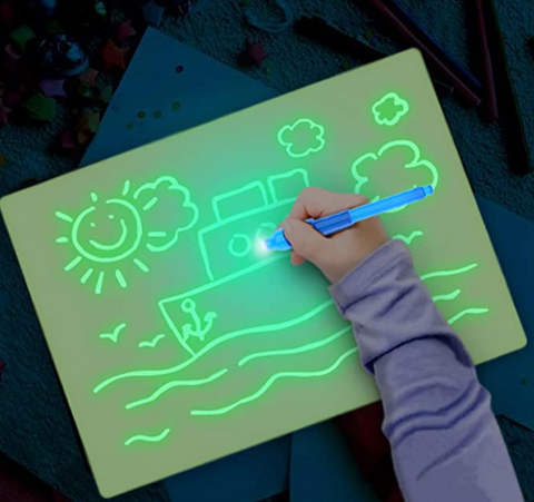 Drawing board with light - This drawing board designed for kids and their parents help them explore their creativity, develop writing or drawing skills