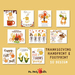 Thanksgiving handprint art activities are amazing ways to celebrate the holiday with your kids and create special memories to enjoy for years to come. This amazing printable set makes it easy to get started with these holiday fun activities.