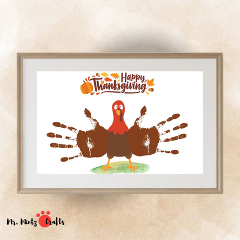 Download this turkey handprint art and create great memories for your kids! Sign your name on the bottom of the poem and it's ready to be gifted!