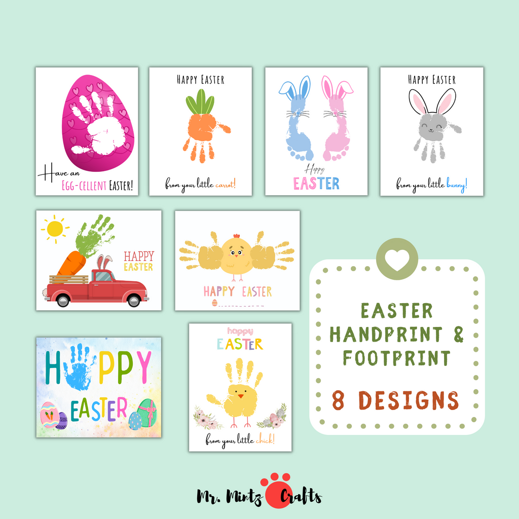 Easter handprint online crafts