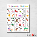 A complete set of A-Z Handprint Alphabet - explore the Alphabet with these cute and original set of handprint crafts. Your preschooler will love them.