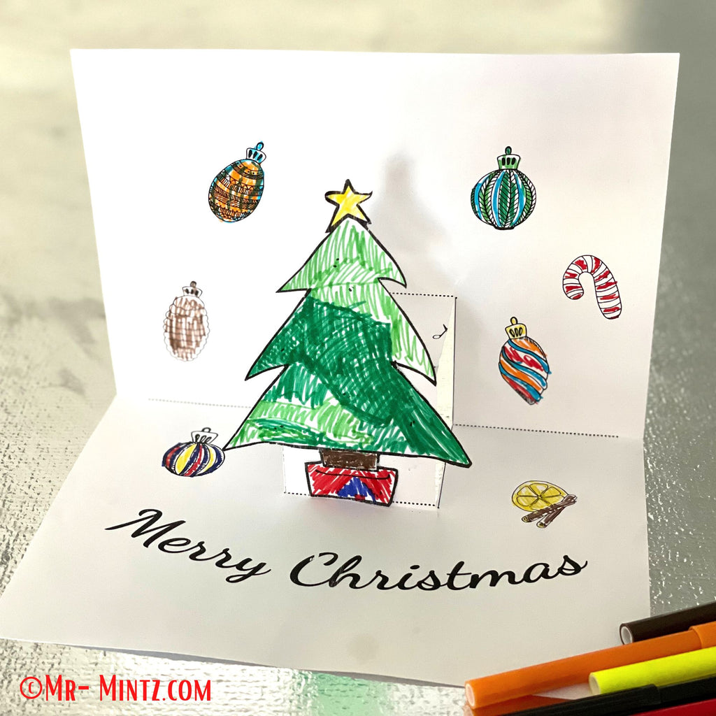 Drawing a christmas card design Royalty Free Vector Image
