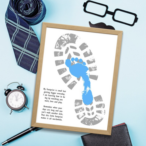 Easily & quickly create a special heartfelt memory for "Daddy". Perfect to frame and gift for Father's Day, Birthday or just because.