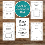 I Love My Dad Fathers Day Book | Father's Day Gift from Kids Funny | Father's Day Card from Daughter Son | Father's Day Coloring Page