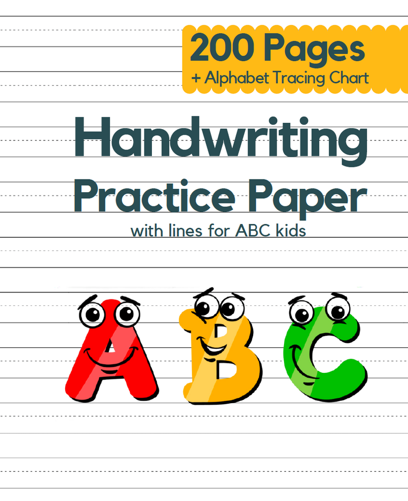 Kindergarten Writing Paper: Handwriting Practice Paper for Kids
