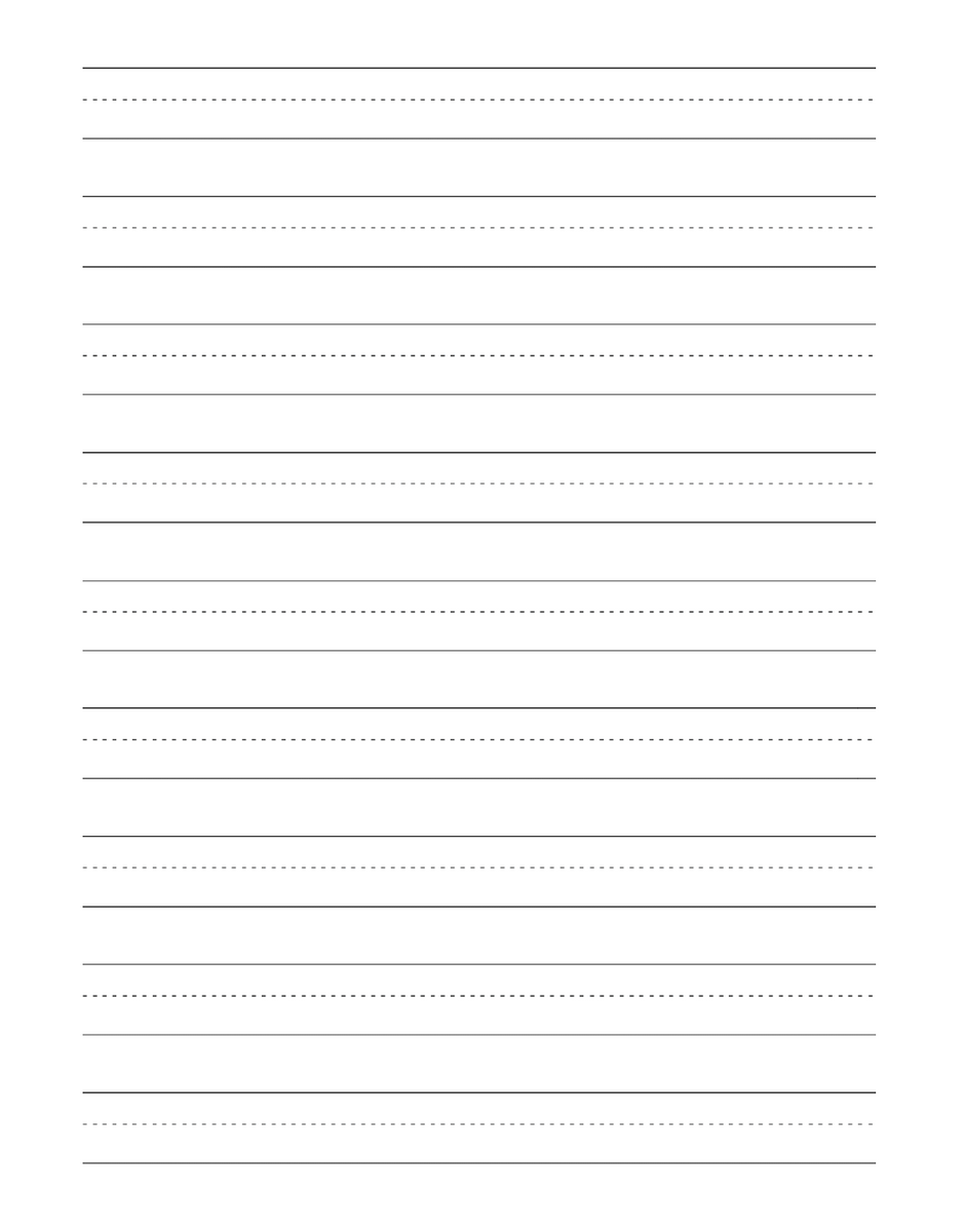 Kindergarten Writing Paper With Lines For ABC Kids Ages 3-6 – Mr. Mintz ...