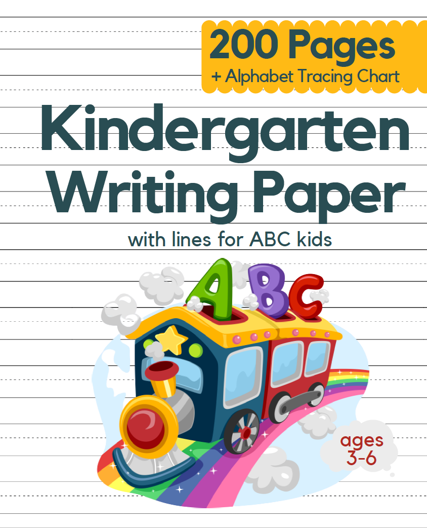 Kindergarten Writing Paper With Lines For ABC Kids Ages 3-6 – Mr. Mintz ...