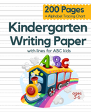 This Handwriting workbook helps kids of all ages to start learning letters of the alphabet and to improve their handwriting. Trace the letters and practice handwriting in this awesome and crazy lined paper book with dotted grid for practicing handwriting. Use it for personal practice at home or for your entire classroom.
