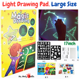 Developing creativity and imaginative potential in the mind of your child is a vital step in their upbringing. Introducing the Magic Luminous Drawing Board – not only is it an educational toy for kids, but it's also extremely entertaining!