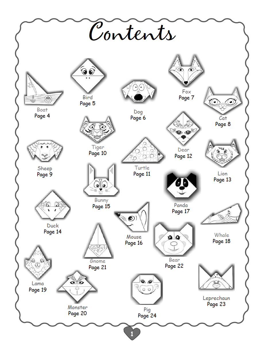 Simple Origami for Beginners. 126 Origami Paper to Coloring and to