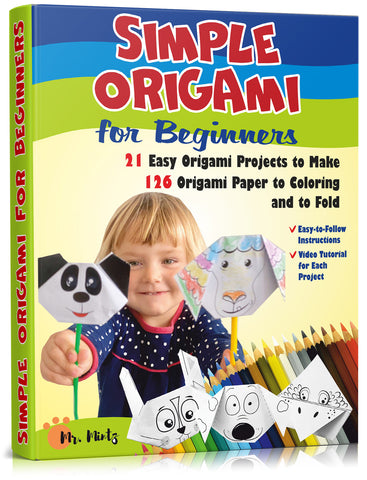 This simple origami book for beginners is specially designed to hold your child's interest as for as long as possible with simple origami folds such as easy origami fishes, birds and animals that are challenging enough to give your kids a sense of fulfillment and will help them build fine motor skills and develop their creative sides.