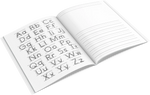 Story paper pages with a blank picture space on the top half and primary ruled lines on the bottom half of the page. The dotted midline and thick baseline make handwriting practice easier for kids in preschool and elementary school learning how to write. 