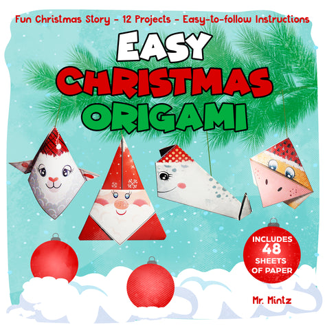 In Easy Christmas Origami, your kids are going to learn how to magically transform a piece of paper into cute animal figures in no time at all! Each project in Easy Christmas Origami also features a QR code for quick access to a video tutorial of a young origamist folding the same piece.