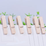 Sturdy Mini Wooden Craft Clothespins. Pack of 50 Clips