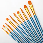 Our versatile acrylic paint brushes are actually capable of a whole lot more. Hiding their light under an acrylic bushel, our 10 pack can also be used as watercolor paint brushes, oil paint brushes, and even for body and face painting!